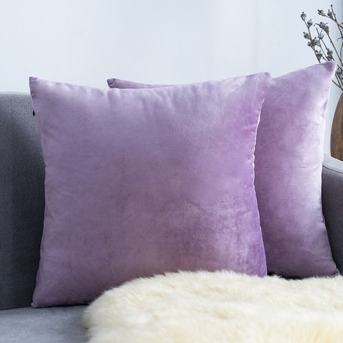 Velvet plain soft cushion - plain,