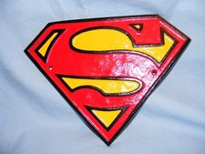 Superman Logo Sign Cast Iron