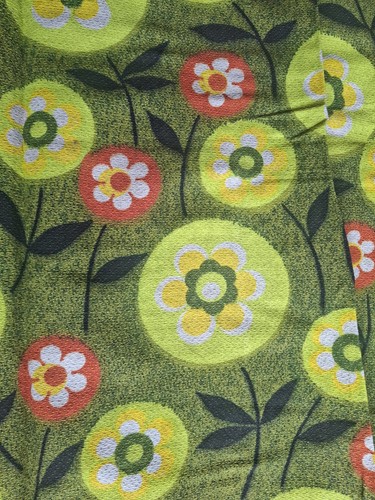 Vintage barkcloth curtains - barkcloth,