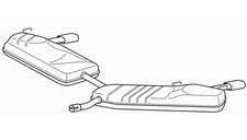 Rear Exhaust Silencer Back Box