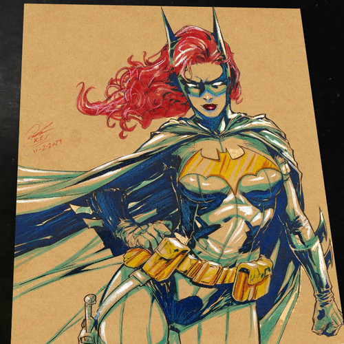 Batgirl art print - batgirl, signed