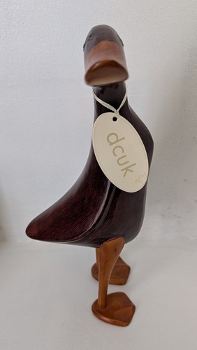 Wooden ornamental duck - wooden,