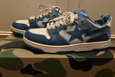 Men's RARE A Bathing Ape  Bape SK8  Blue Trainers Size  9 with box