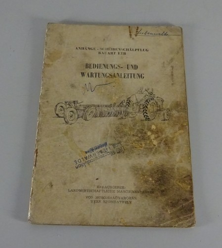 Operating instructions - operating, /