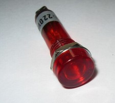 Red 10mm Neon Indicator 220VAC (2 Pack)