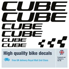 Cube (no mast) bike decals
