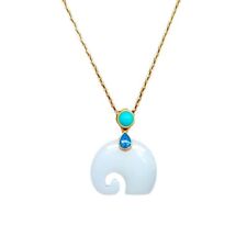 White Natural Jade Elephant