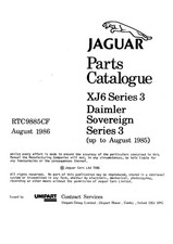 JAGUAR XJ6 MK 3 - PARTS