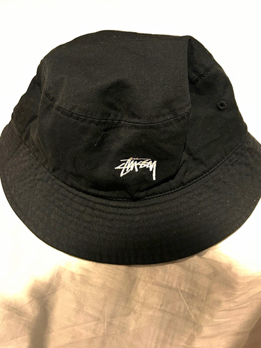 Stussy black cotton twill - stussy,