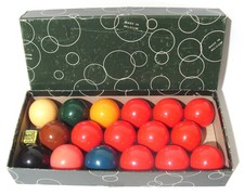 ARAMITH 48mm Snooker Balls 1 7/8" Made In BELGIUM 1980s Very Good Used