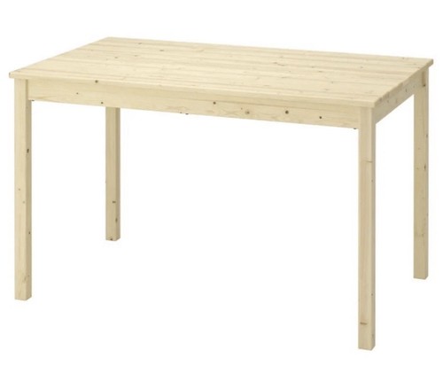 Solid pine dining table - dining,