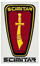 RELIANT SCIMITAR METAL SIGN.
