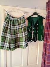  Highland Dancing Outfit , kilt scarf socks top, please see pictures 