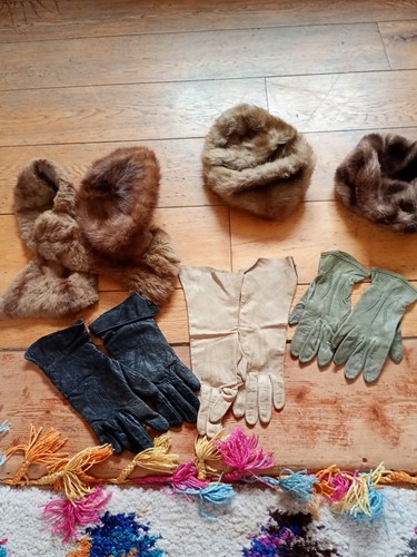 Vintage hats leather - vintage,