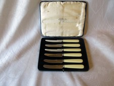 VINTAGE DAINTY STEEL TEA KNIVES