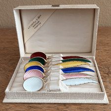 SIX STERLING 925 ENAMEL