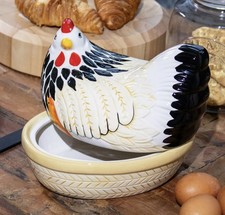 MASON CASH Colourful Mother Hen Nest Egg Holder Kitchen Storage Basket Chicken