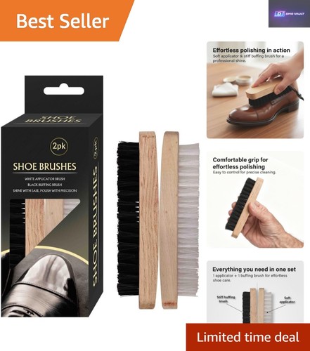 Elegant wooden shoe brush - elegant,