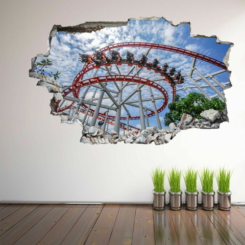 Roller coaster ride - coaster, wall