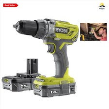 Ryobi R18PD3-215GZ - 18V Cordless Combi Drill Starter Kit - 2 x 1.5 Ah - Hype...