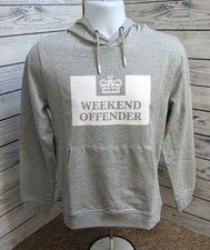 Weekend Offender HM Service Classics Hoodie Jumper Grey Marl Men's XS