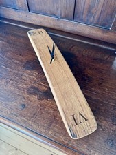 Whiskey barrel stave wall