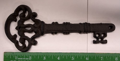 Cast iron skeleton key - cast,