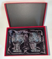 Pair boxed bohemia crystal - pair, of