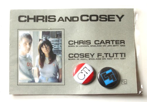 Chris cosey badges - chris, carter