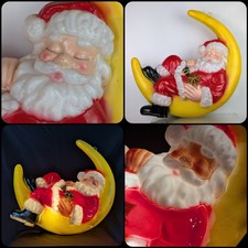 Vintage Santa on Moon Blow