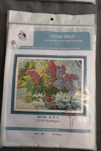 Cross stitch kit printed - cross, -printed-