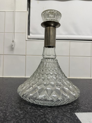 Diamond cut glass ship - diamond,