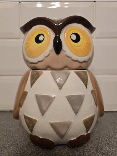 Vintage owl ceramic cookie - vintage,