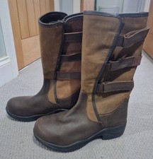 Mark Todd Adjustable Mid Calf Country Boots Size 7 (41)