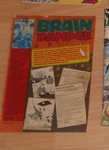 Brain damage comic - brain, 1990s