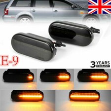 SMOKED DYNAMIC FLOWING SEQUENTIAL LED SIDE REPEATERS INDICATORS LIGHT For VW T5