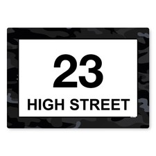 Pack of 4 Personalised Black