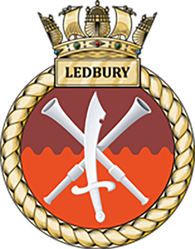 Hms ledbury royal - navy, sticker