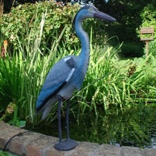 Decoy Heron Figure Pond