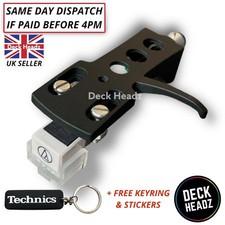 Black Headshell Audio Technica AT3600L Cartridge & Stylus For Technics  + GIFTS