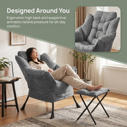 Comfy fabric lounge - fabric, chair