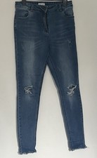 Falmer blue ripped soft skinny