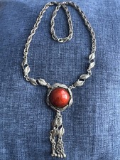 vintage fridlet limoges enamel necklace