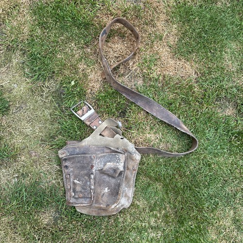 Vintage leather tool - leather,
