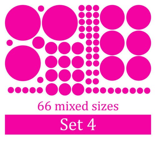 Polka dots wall sticker girls - dots,
