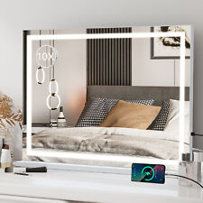 Hollywood Large Makeup Mirror Vanity Mirror 3 Color Modes Dimmable LED Light