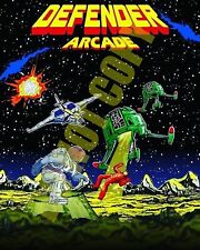 Retro 1980s Williams Defender Video Arcade Game Art 8x10 Photo