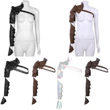 Gothic Steampunk Shoulder Armor with Arm Strap Set Cosplay Costume Accessory