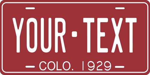 Colorado 1929 license plate - colorado,