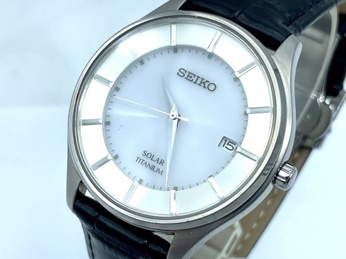 Seiko solar titanium - titanium, men's